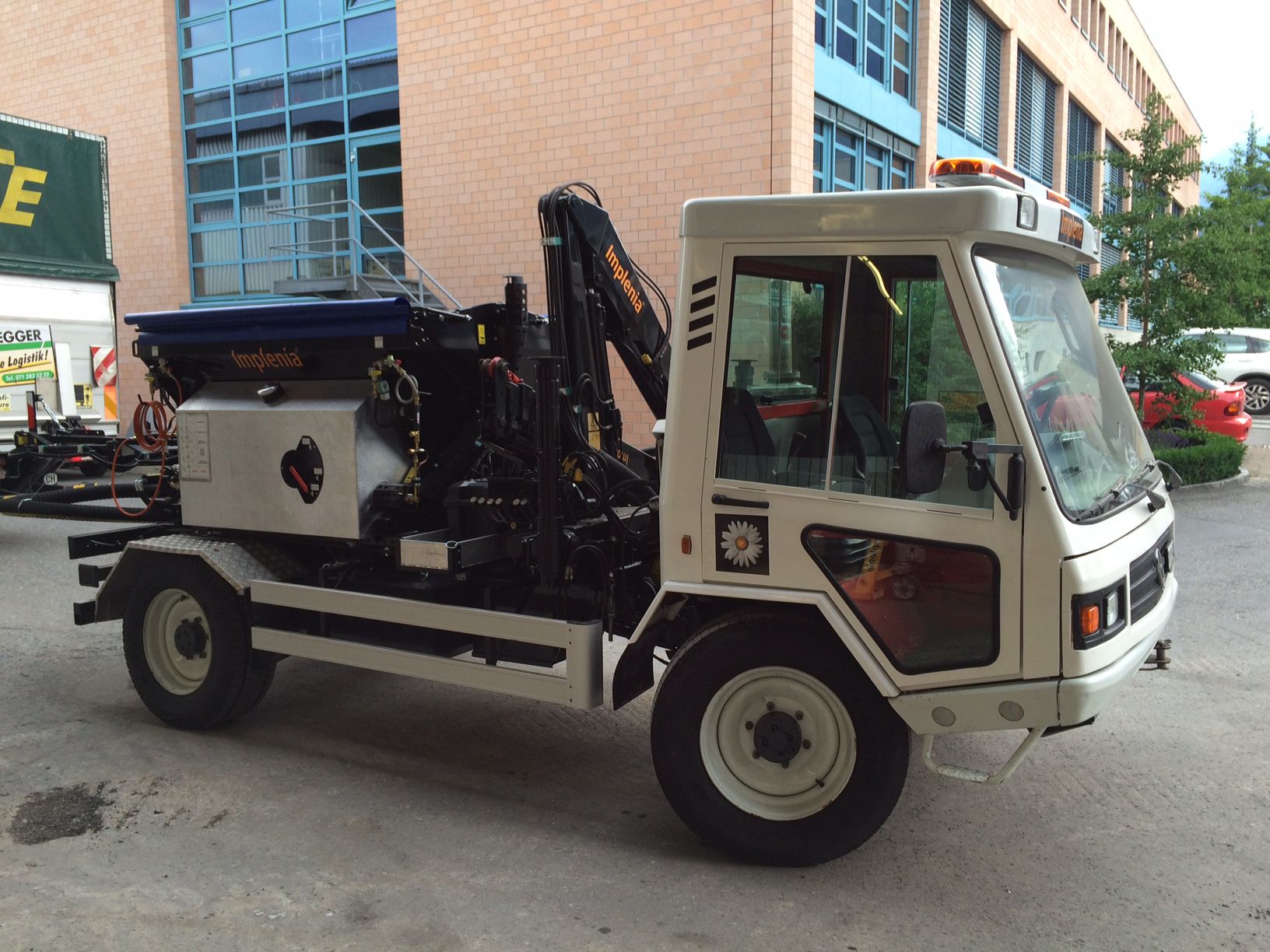 Přejímka VSV1000 na podvozku Lindner Unitrac - Implenia, Švýcarsko