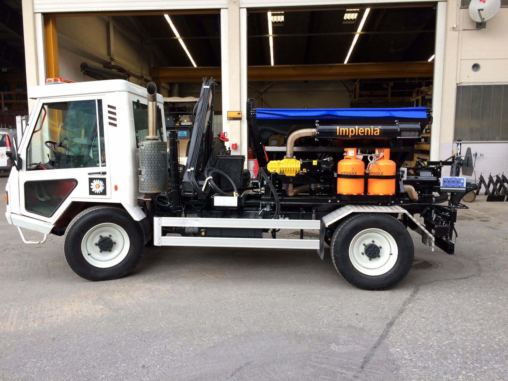 Přejímka VSV1000 na podvozku Lindner Unitrac - Implenia, Švýcarsko