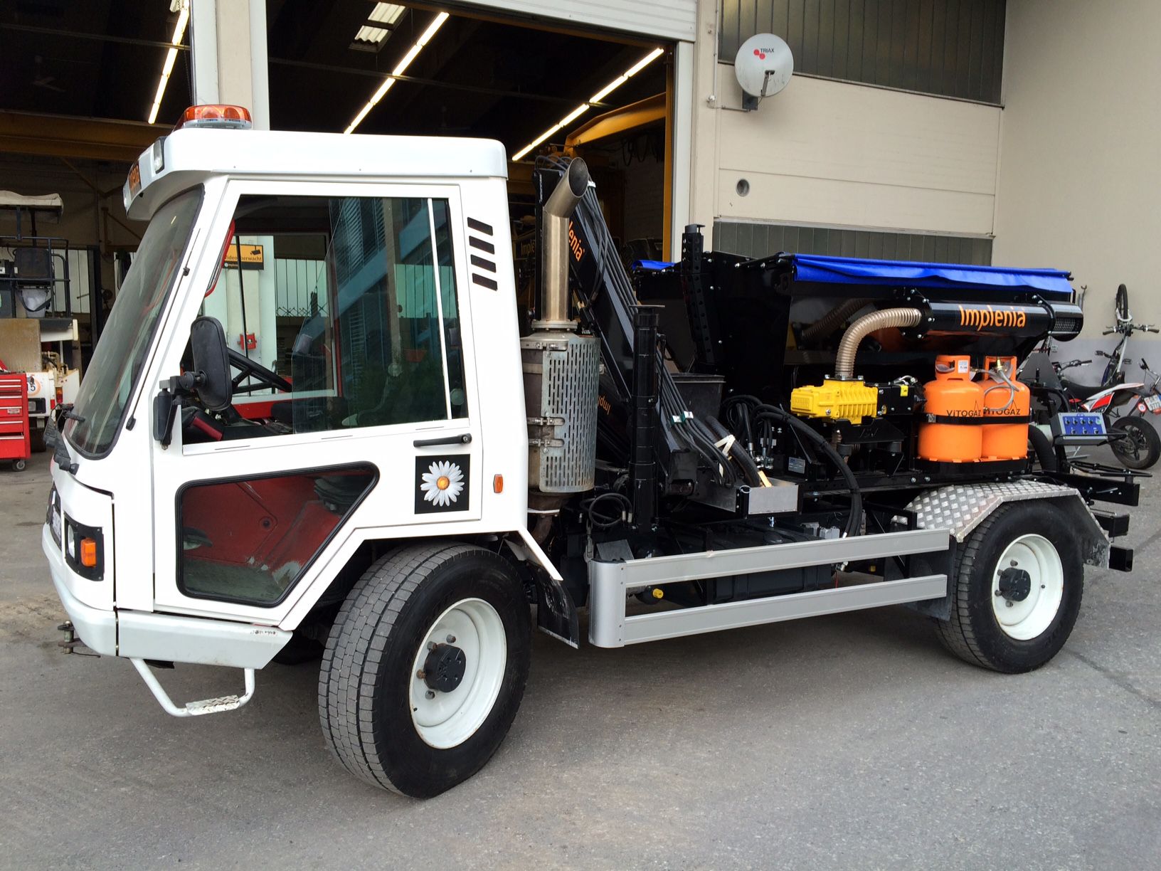 Přejímka VSV1000 na podvozku Lindner Unitrac - Implenia, Švýcarsko