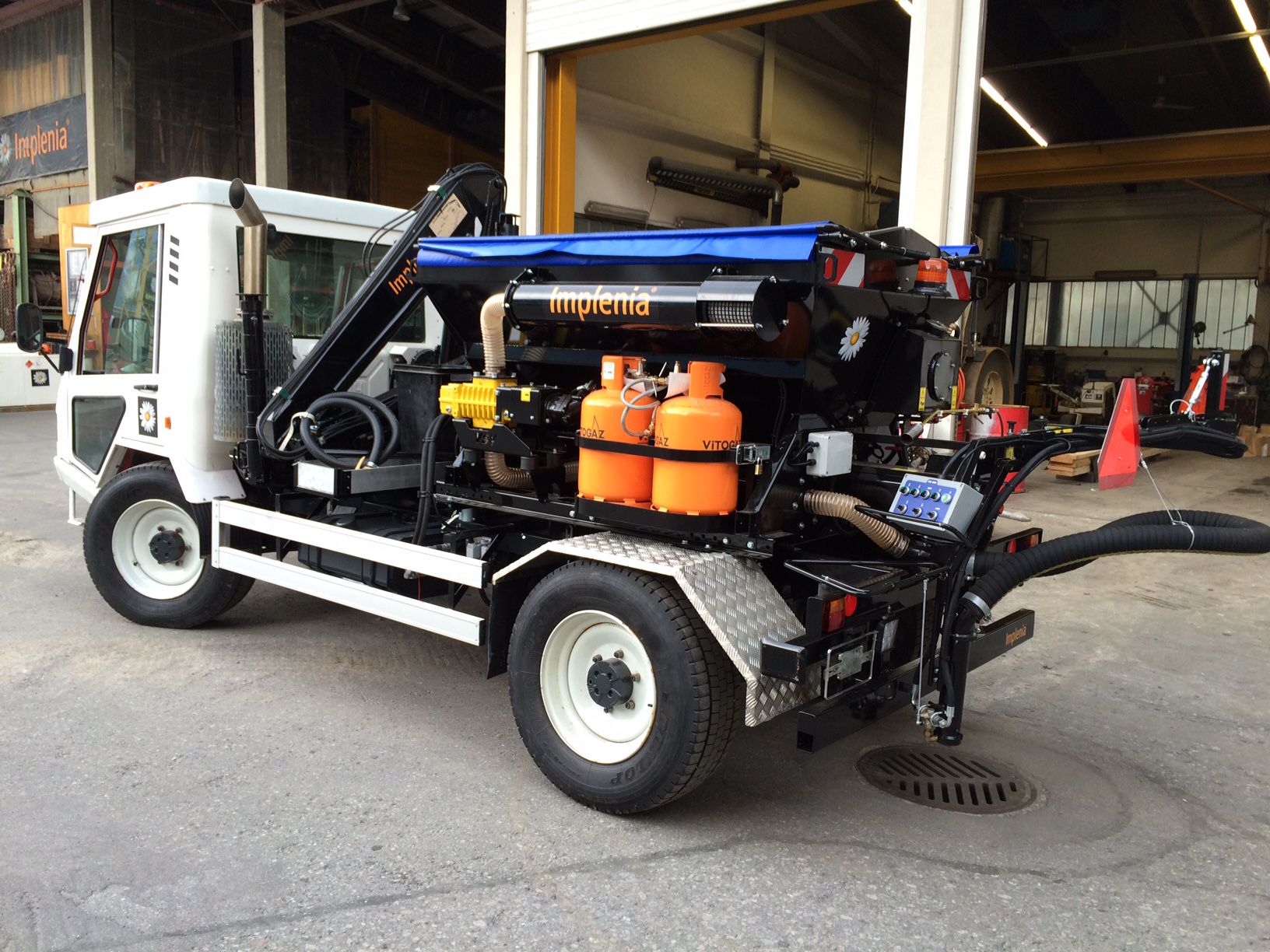 Přejímka VSV1000 na podvozku Lindner Unitrac - Implenia, Švýcarsko