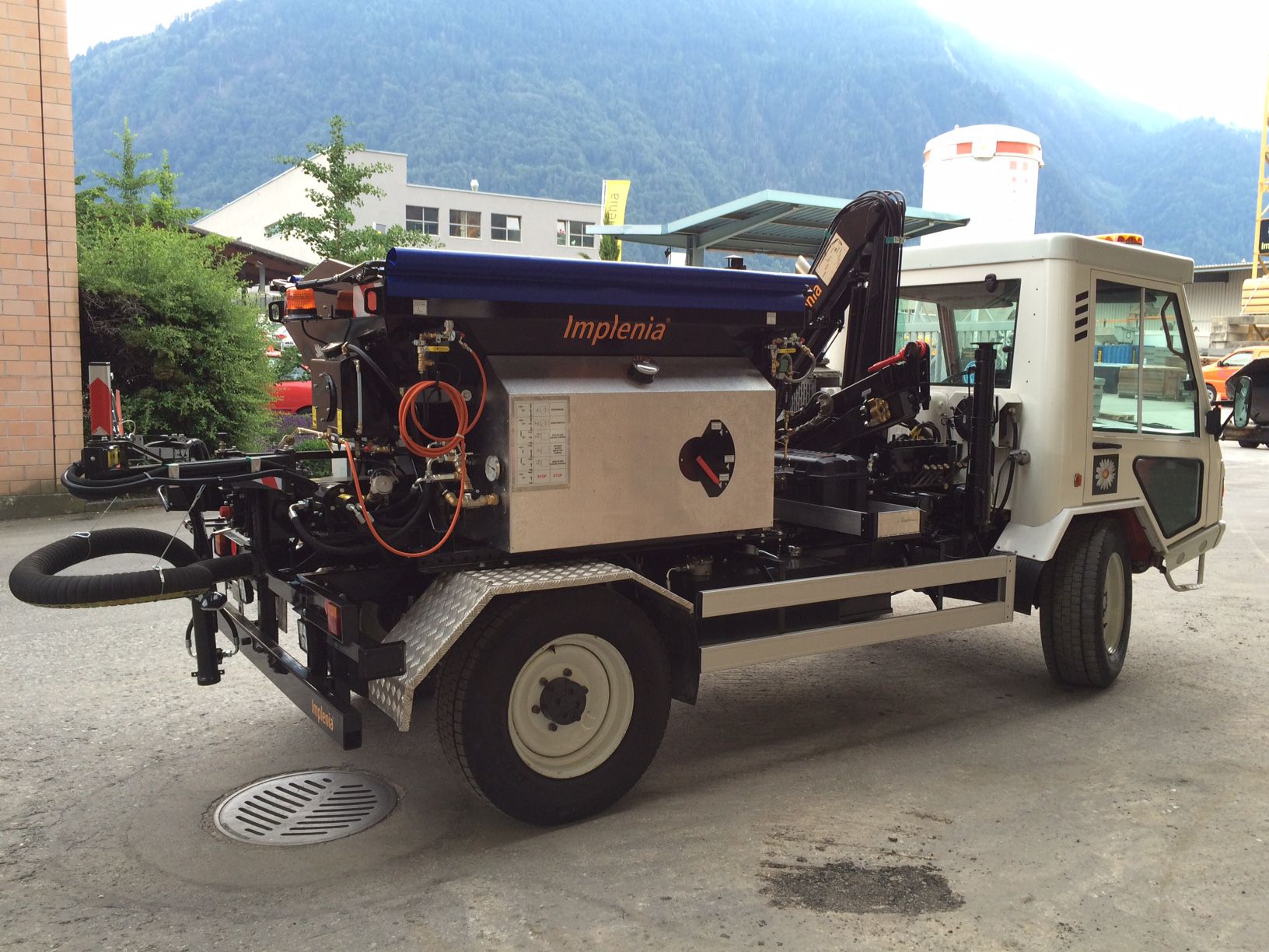 Přejímka VSV1000 na podvozku Lindner Unitrac - Implenia, Švýcarsko