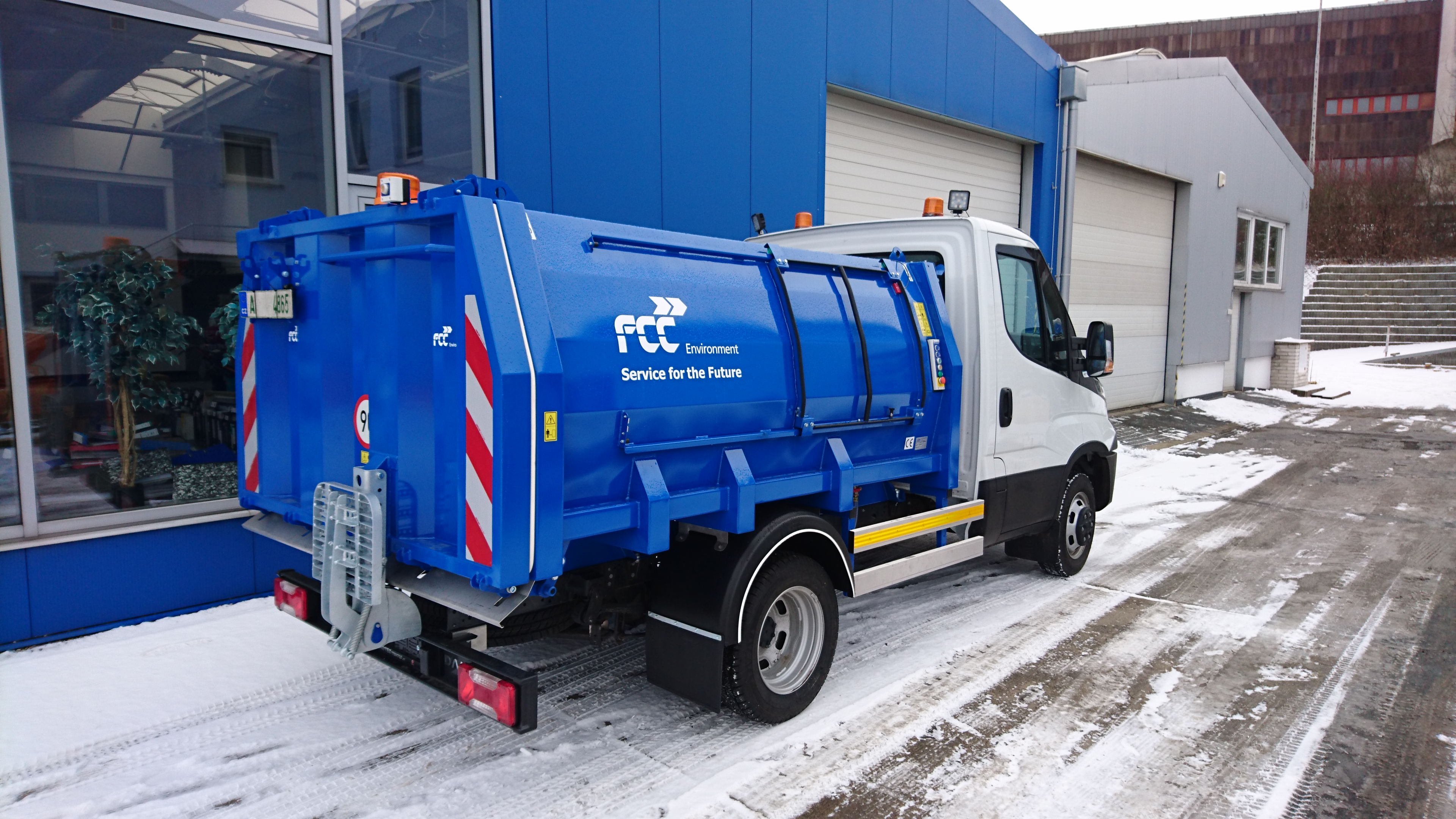 Lisovací nástavba na odpadky BL35 pro společnost FCC České Budějovice.